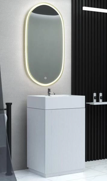 Тумба SANVIT Рольф мини 3d  59 напольная Белый без раковины