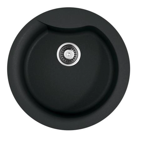Кухонная мойка Omoikiri Yasugata 48R-BL 4993130, 485х485, черный
