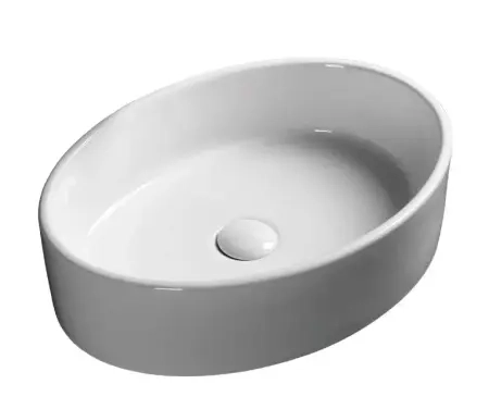 Раковина накладная CeruttiSPA, CR7016 (500х355х140) белая, овальная
