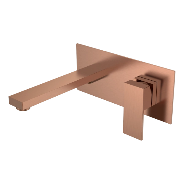 Смеситель для умывальника Boheme из стены Qubic Copper Brushed 475-CB