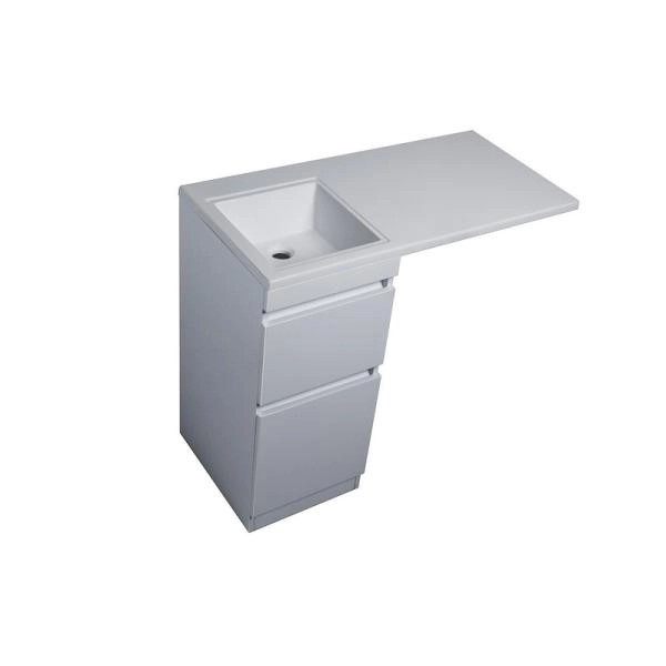 Тумба напольная Style Line Даллас 100, Люкс белая, PLUS