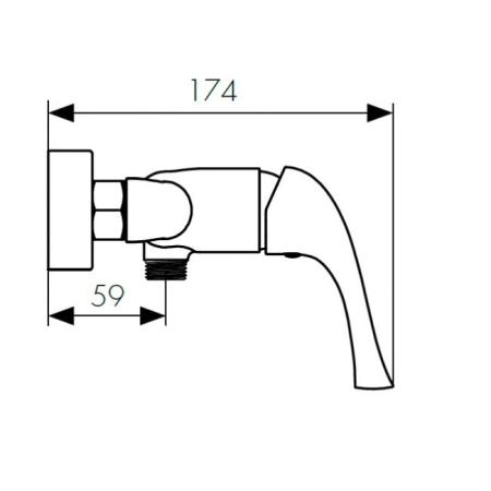 Смеситель для ванны KAISER Comba (48077) хром