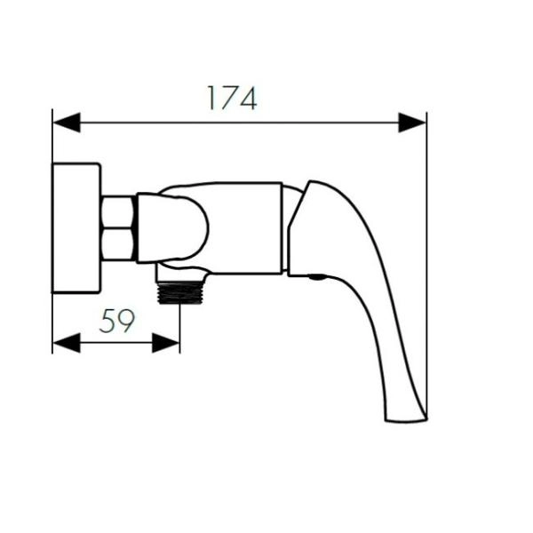 Смеситель для ванны KAISER Comba (48077) хром