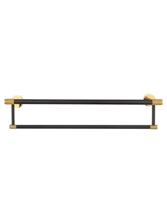 Полотенцедержатель с полкой WONZON & WOGHAND MAJESTIC, Черный/Золото (WW-9281)
