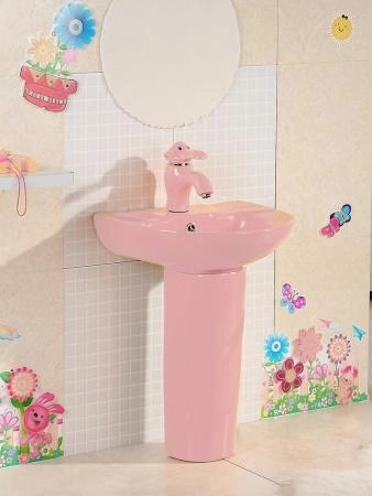 Раковина Детская Gid Nb192-PK напольная 43 Розовый