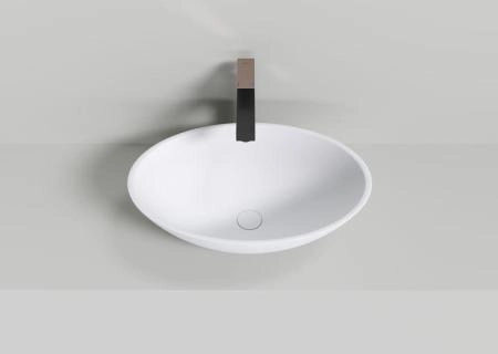 Раковина NT BAGNO NT403 RAVENNA 500x350 искусственный камень белый матовый