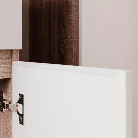 Тумба для ванной Volna Conty 60.2D.1Y Белый/дуб сонома напольная (9696) раковина отдельно