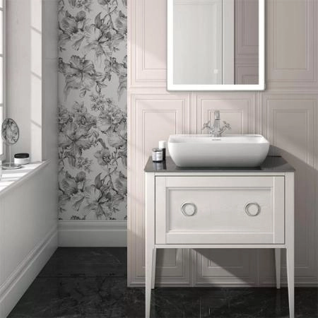 Раковина Kerama Marazzi PLAZA ПЛАЗА PLR.wb.55.1 накладная 55, белая глянцевая