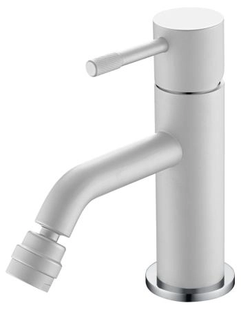 Смеситель для биде Boheme Uno. Белый Хром 466-WCR