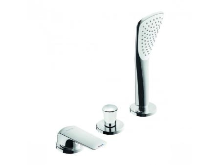 Смеситель Kludi Ameo 414480575 для ванны, на 3 отверстия без излива