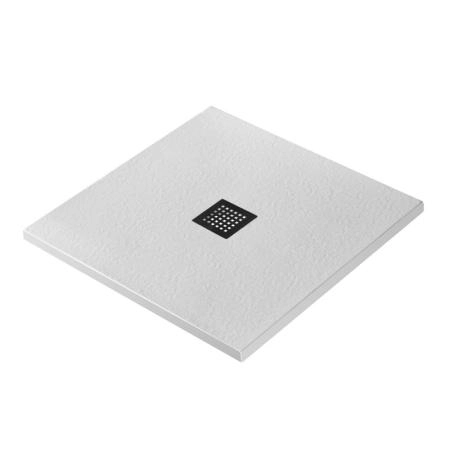 Душевой поддон BelBagno 80x80 искусственный камень белый квадратный TRAY-MR-UNO-A-80-35-W-CR
