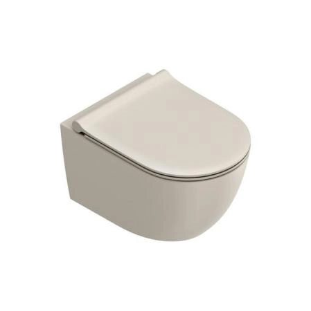 Catalano Sfera Унитаз подвесной 50x35см, безободковый, смыв Tornado, покрытие Twinglaze+, цвет: Sabbia Satinato
