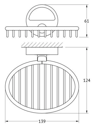 Мыльница-решетка FBS Luxia LUX 050 хром