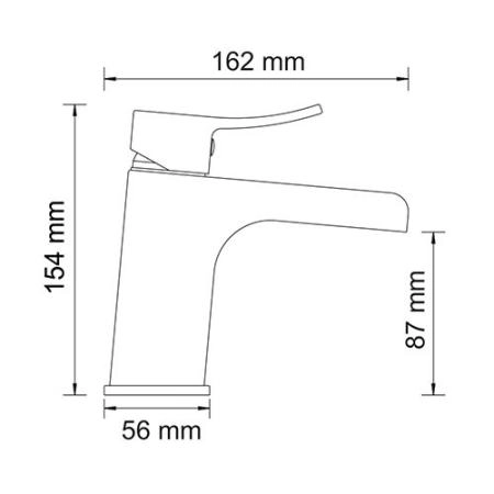 Смеситель для умывальника WasserKraft Aller 1069 хром