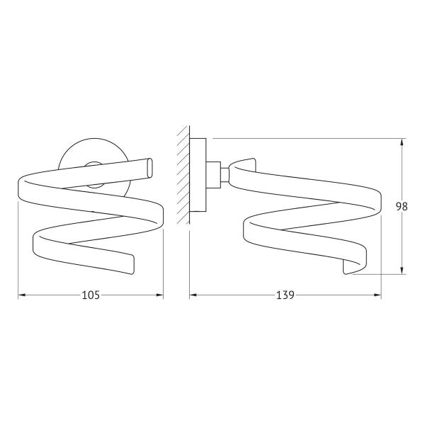 Держатель фена  ARTWELLE Harmonie HAR 045 хром