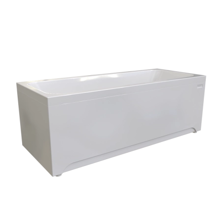 Ванна акриловая "ПАТРИСИЯ 175х75", рама-подставка, фронтальная панель, слив-перелив автомат с сеточкой (бронза, с сифоном)