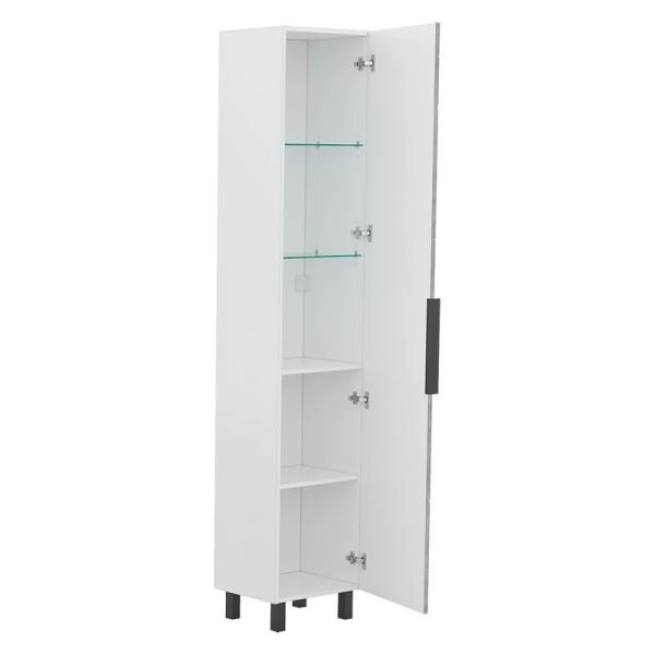 Пенал для ванной напольный Volna Twing 40 бетон