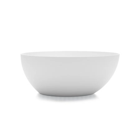 Gruppo Treesse Bali Ванна отдельностоящая 160x85x62h cм, с сливом-переливом и сифоном, Solid Surface, цвет: белый глянцевый