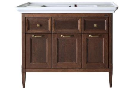 Тумба под раковину ASB-Woodline Гранда 105 Антикварный Орех