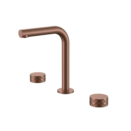 Смеситель на столешницу Boheme STICK DIAMOND на 3 отв. BRUSHED BRONZE 152-BRB.1