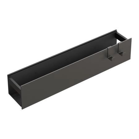 Полка Boheme настенная 60см Gun metal + 2 крючка 10966-GM