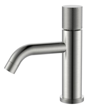 Смеситель STICK Boheme для умыв. низ. Nikel Brush низкий с ручкой TOUCH 121-NB.2