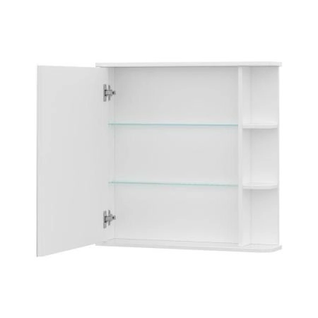 Шкаф зеркальный Twing 70 белый глянец