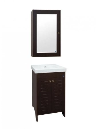 Тумба под раковину Style Line Elfante Кантри 60 напольная с дверками, венге