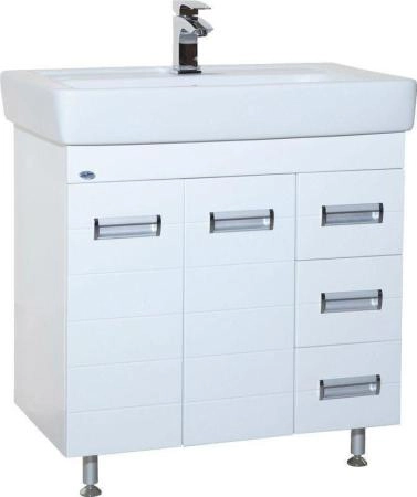 Тумба под раковину Bellezza Сиена 80 напольная с 3 ящ. с б/к (Тигода) белая