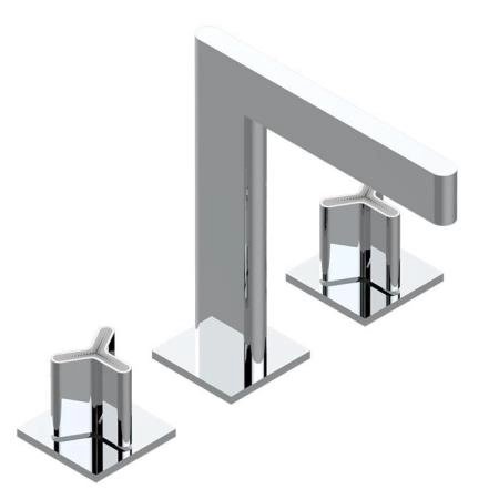 THG ICON-X TITANE Смеситель для раковины, 3 отв., с донным клапаном, цвет: хром