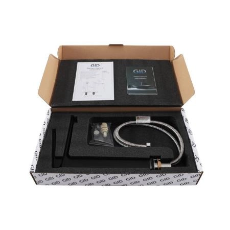 Смеситель Gid Niagara L057-BM-D для раковины Черный матовый