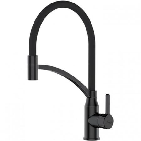 Смеситель для кухни Frap F4552-6 с гибким изливом, черный матовый
