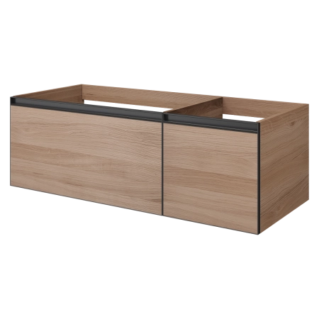QUATRO 2 120см (80+40) тумба Boheme WILLOW профиль ANTHRACITE 790-M2-120-W-A