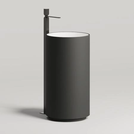 Salini Armonia Раковина напольная 45х45х85см, без отв. под смес, без перелива, материал: S-Stone, цвет: RAL9011