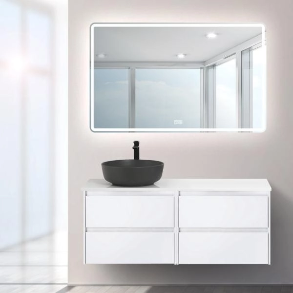 Тумба под раковину Belbagno KRAFT Bianco Opaco подвесная KRAFT-600-2C-SO-BO