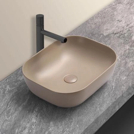 Раковина Vincea VBS-101MC, 505*405*140, накладная, цвет капучино матовый фарфор