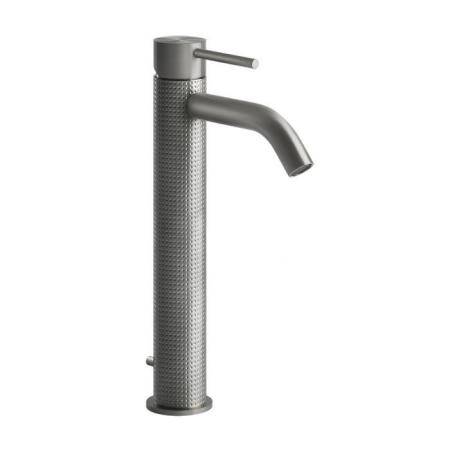 Gessi Cesello Смеситель однорычажный высокий с донным клапаном, цвет: шлифованная сталь