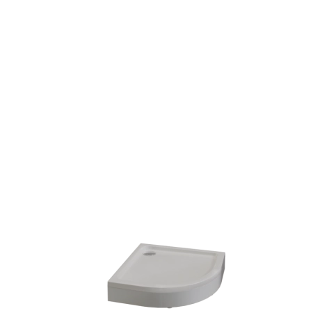 Поддон к душевому углу Берген RD 100х100 (радиальный поддон на раме-подставке с устройством слива (черный), панель)