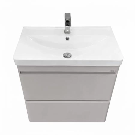 Тумба с раковиной Comforty Енисей-70П2 00-00022357CF подвесная серый шелк c раковиной 4470
