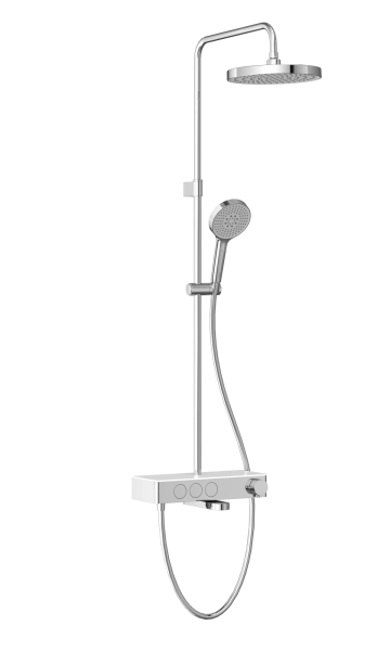 Душевая система VitrA Core Round A47309EXP с термостатическим смесителем и ручным душем хром