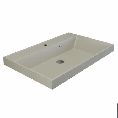 Раковина кварцевая Uperwood Classic Quartz 70 см, бежевая матовая, лён