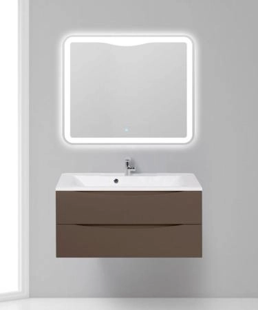 Тумба под раковину Belbagno MARINO Bianco Opaco подвесная 1000x445x500 MARINO-1000-2C-SO-BO-P