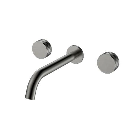 Смеситель из стены Boheme STICK DIAMOND на 3 отв. Gun Metal 152-2-GM.1