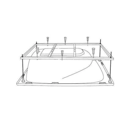 Каркас сварной для акриловой ванны Aquanet Bright 180x80