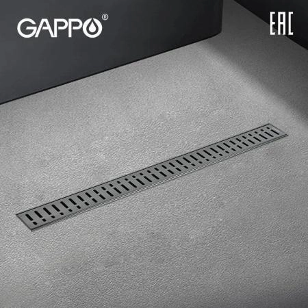 Душевой трап Gappo G86007-39 Оружейная сталь 600 мм