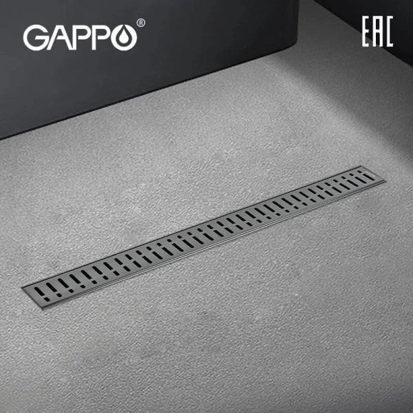 Душевой трап Gappo G86007-39 Оружейная сталь 600 мм