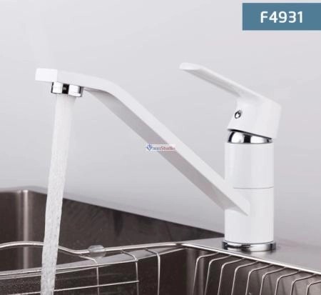 Смеситель для кухни Frap F4931 белый хром