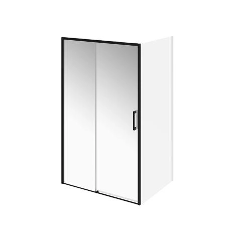 Душевая дверь Kerama Marazzi LINDO ЛИНДО LN.120.SD.BLK.M раздвижные  с функцией плавного открывания и закрывания, 120х195, матовый черный