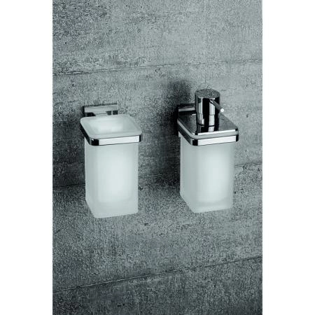 Стакан Colombo Basic Q B3702 настенный, хром/стекло