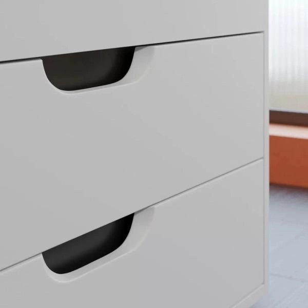 Тумба под раковину для ванной Uperwood Modul 80 см, подвесная, матовая, белая/графит